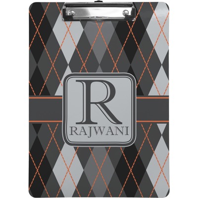 Modern Chic Argyle Clipboard (Personalized)