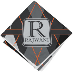 Modern Chic Argyle Cloth Napkin w/ Name and Initial