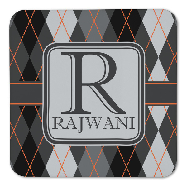 Modern Chic Argyle Coaster Set - FRONT (one)