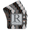 Modern Chic Argyle Cork Coaster - Set of 4 w/ Name and Initial