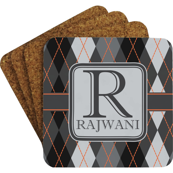 Modern Chic Argyle Coaster Set (Personalized)