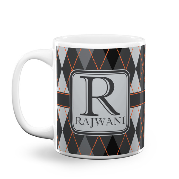 Custom Modern Chic Argyle Coffee Mug (Personalized)
