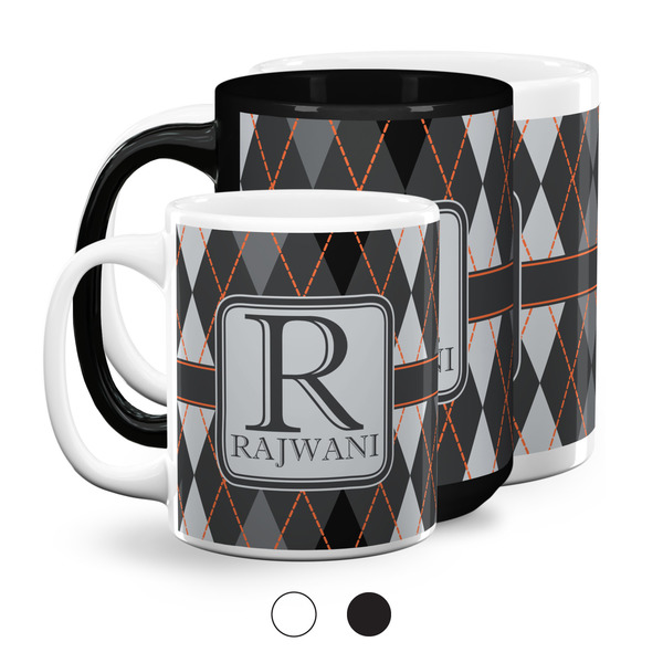 Modern Chic Argyle Coffee Mugs Main