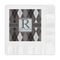 Modern Chic Argyle Embossed Decorative Napkins (Personalized)