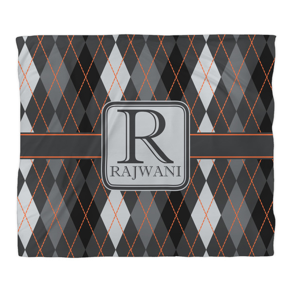 Modern Chic Argyle Comforter - King - Front