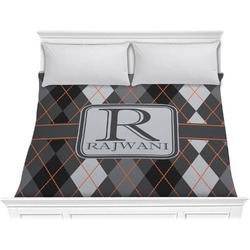 Modern Chic Argyle Comforter - King (Personalized)