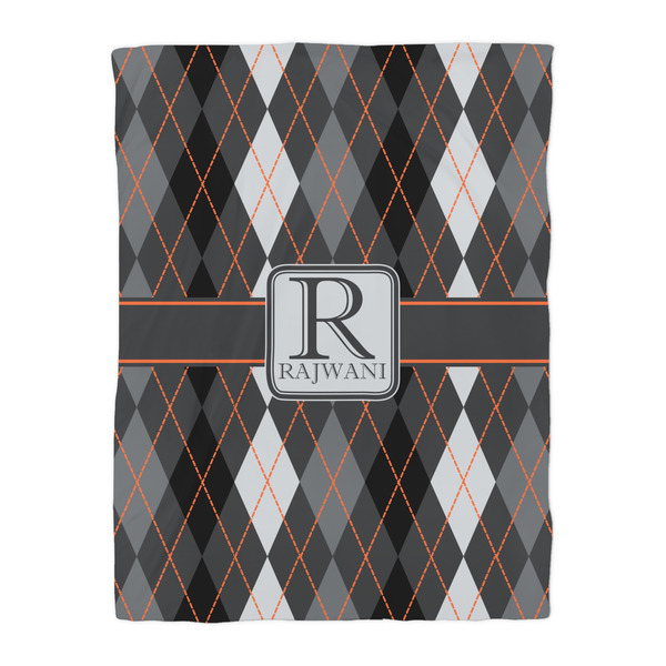 Modern Chic Argyle Comforter - Twin - Front