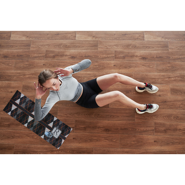 Modern Chic Argyle Cooling Towel- Lifestyle