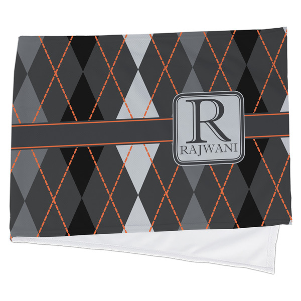 Custom Modern Chic Argyle Cooling Towel (Personalized)