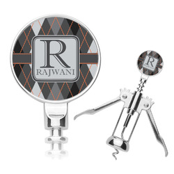 Modern Chic Argyle Corkscrew (Personalized)
