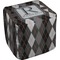 Modern Chic Argyle Cube Poof Ottoman (Top)
