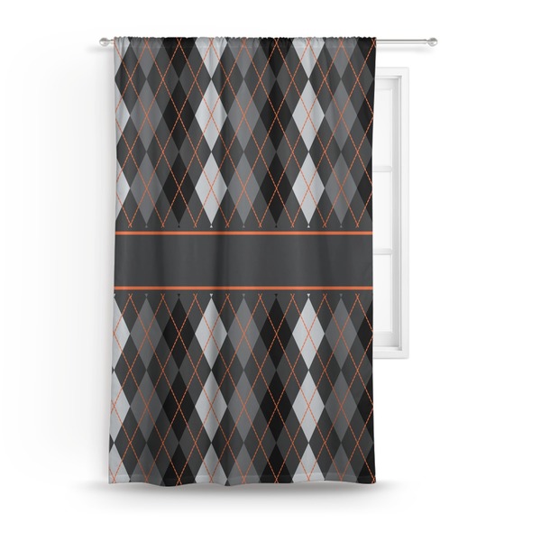 Custom Modern Chic Argyle Curtain - 50"x84" Panel