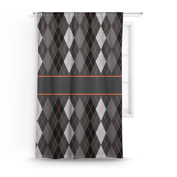 Custom Modern Chic Argyle Curtain - 50"x84" Panel