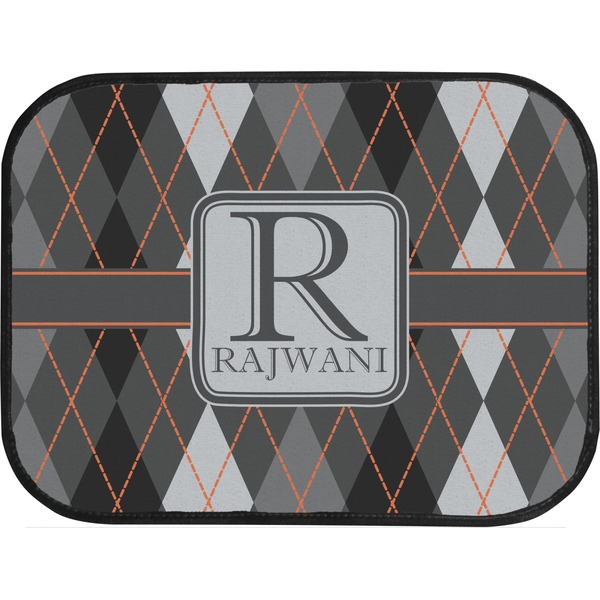 Modern Chic Argyle Custom Car Floor Mats (Back Seat)
