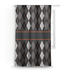Modern Chic Argyle Curtain Panel - Custom Size