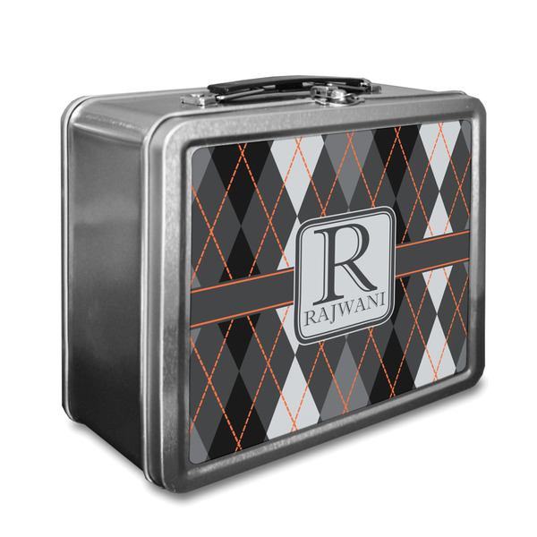 Custom Modern Chic Argyle Lunch Box (Personalized)