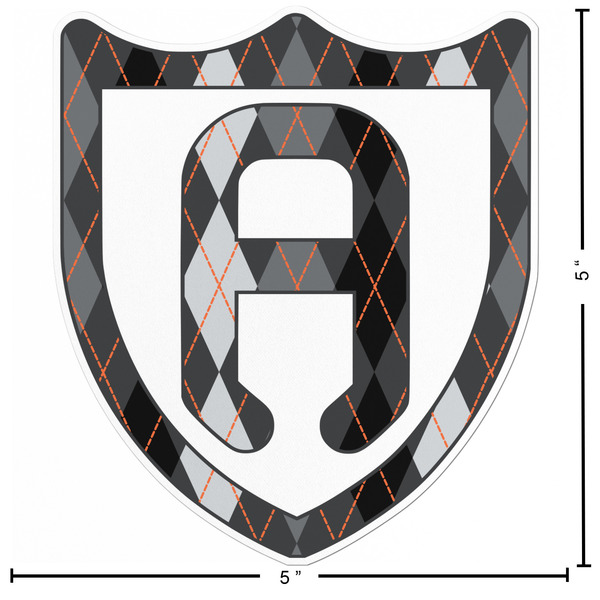 Modern Chic Argyle Custom Shape Iron On Patches - L - APPROVAL