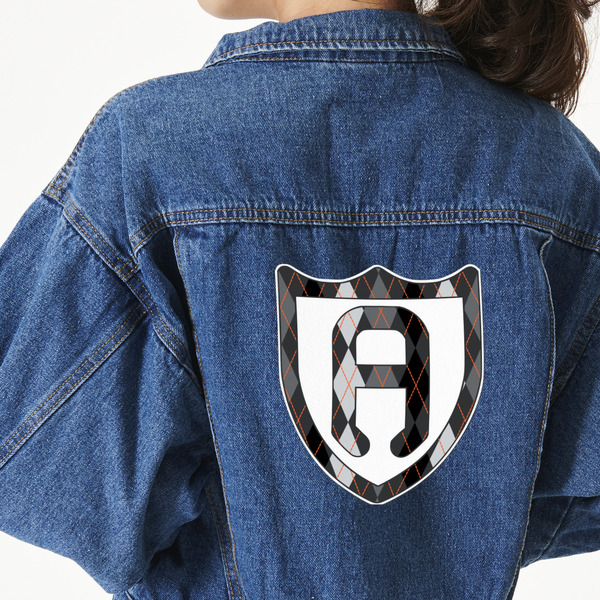 Custom Modern Chic Argyle Large Custom Shape Patch - 2XL (Personalized)