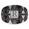 Modern Chic Argyle Plastic Platter - Microwave & Oven Safe Composite Polymer (Personalized)