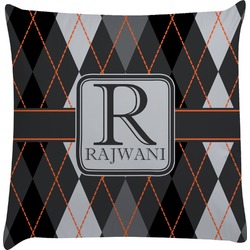 Modern Chic Argyle Decorative Pillow Case (Personalized)