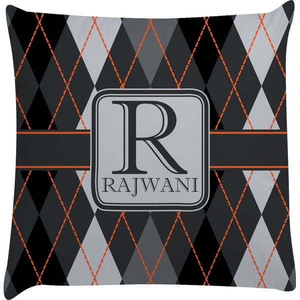 Custom Modern Chic Argyle Decorative Pillow Case (Personalized)