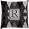 Modern Chic Argyle Decorative Pillow Case (Personalized)