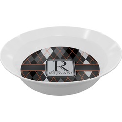 Modern Chic Argyle Melamine Bowl (Personalized)