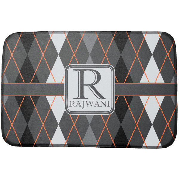 Custom Modern Chic Argyle Dish Drying Mat (Personalized)