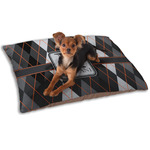 Modern Chic Argyle Dog Bed - Small w/ Name and Initial