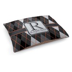 Modern Chic Argyle Dog Bed - Medium w/ Name and Initial