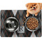 Modern Chic Argyle Dog Food Mat - Small LIFESTYLE
