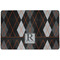 Modern Chic Argyle Dog Food Mat w/ Name and Initial