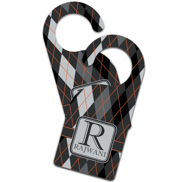 Modern Chic Argyle Door Hanger - MAIN