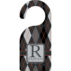 Modern Chic Argyle Door Hanger (Personalized)
