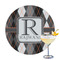 Modern Chic Argyle Printed Drink Topper - 3.25" (Personalized)