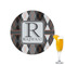 Modern Chic Argyle Printed Drink Topper - 2.15" (Personalized)