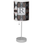 Modern Chic Argyle 7" Drum Lamp with Shade (Personalized)
