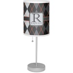 Modern Chic Argyle Lamp with Drum Shade (Personalized)