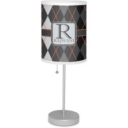 Modern Chic Argyle Lamp with Drum Shade (Personalized)