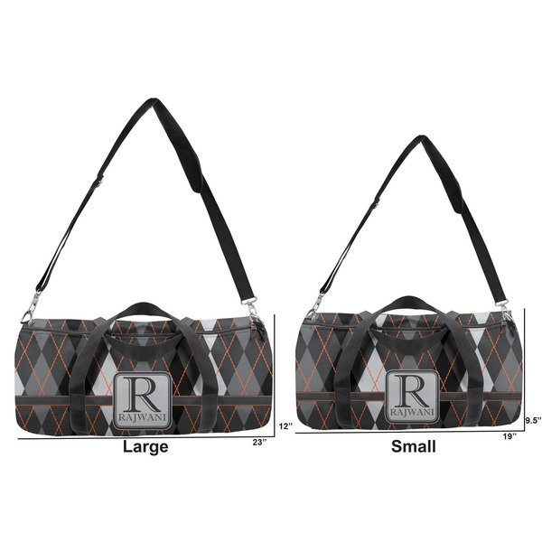 Modern Chic Argyle Duffle Bag Small and Large
