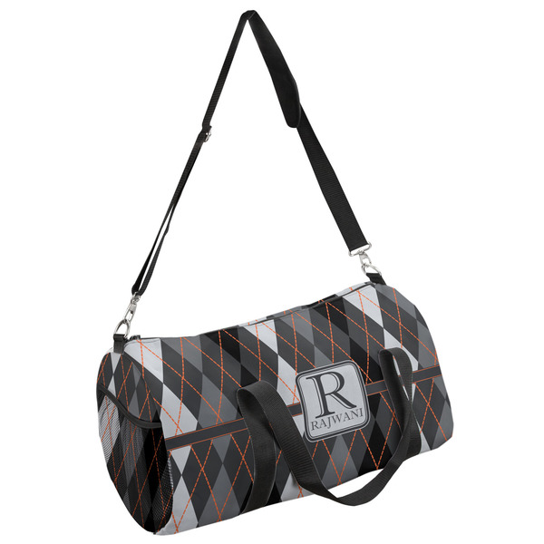Custom Modern Chic Argyle Duffel Bag (Personalized)