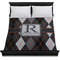 Modern Chic Argyle Duvet Cover - Queen - On Bed - No Prop