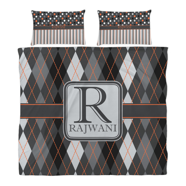 Modern Chic Argyle Duvet Cover Set - King - Alt Approval