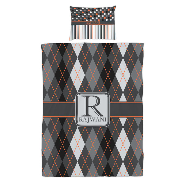 Modern Chic Argyle Duvet Cover Set - Twin - Alt Approval