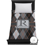 Modern Chic Argyle Duvet Cover - Twin XL (Personalized)