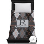 Modern Chic Argyle Duvet Cover - Twin (Personalized)