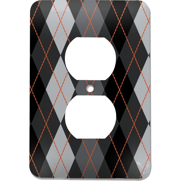 Custom Modern Chic Argyle Electric Outlet Plate