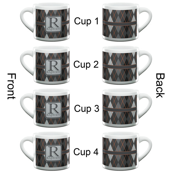 Modern Chic Argyle Espresso Cup - 6oz (Double Shot Set of 4) APPROVAL