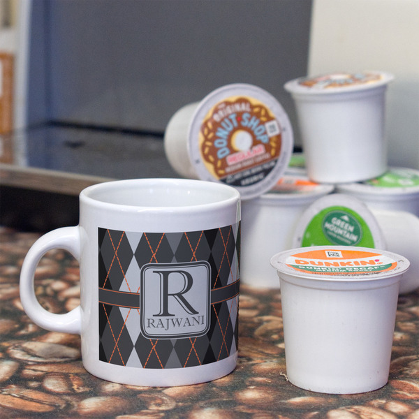 Modern Chic Argyle Espresso Cup - Single Lifestyle