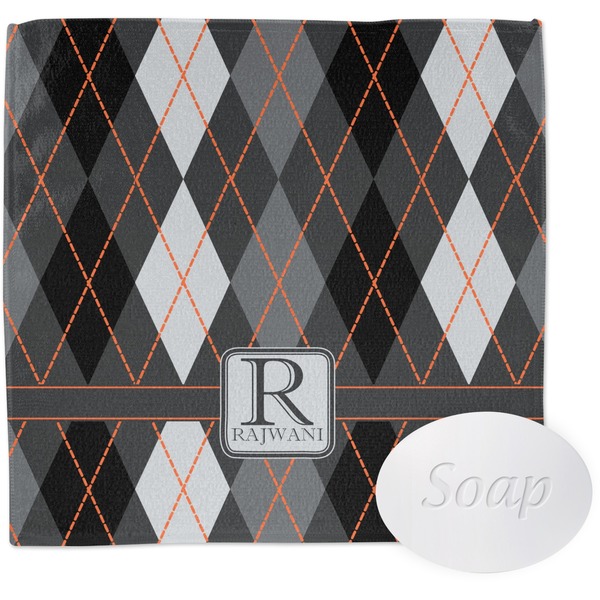 Modern Chic Argyle Wash Cloth with soap